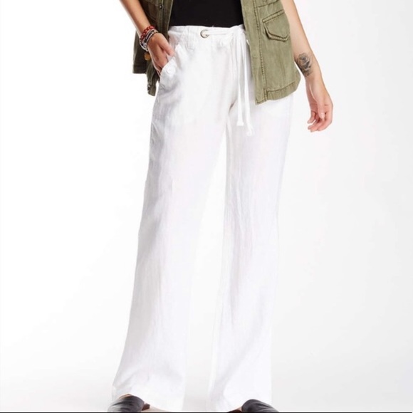 bootcut linen pants